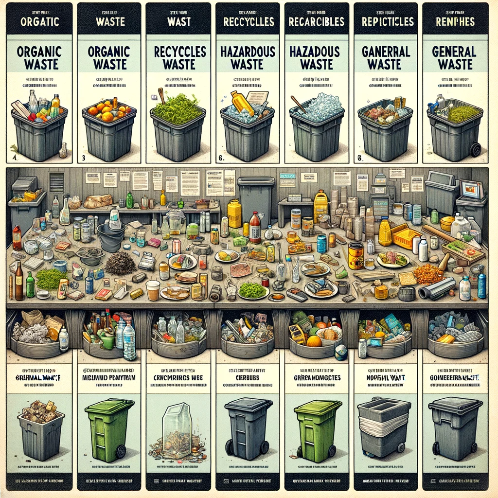 various types of refuse in waste management