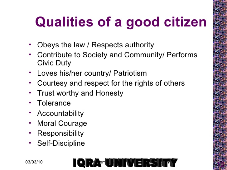 essay on how to become a good citizen