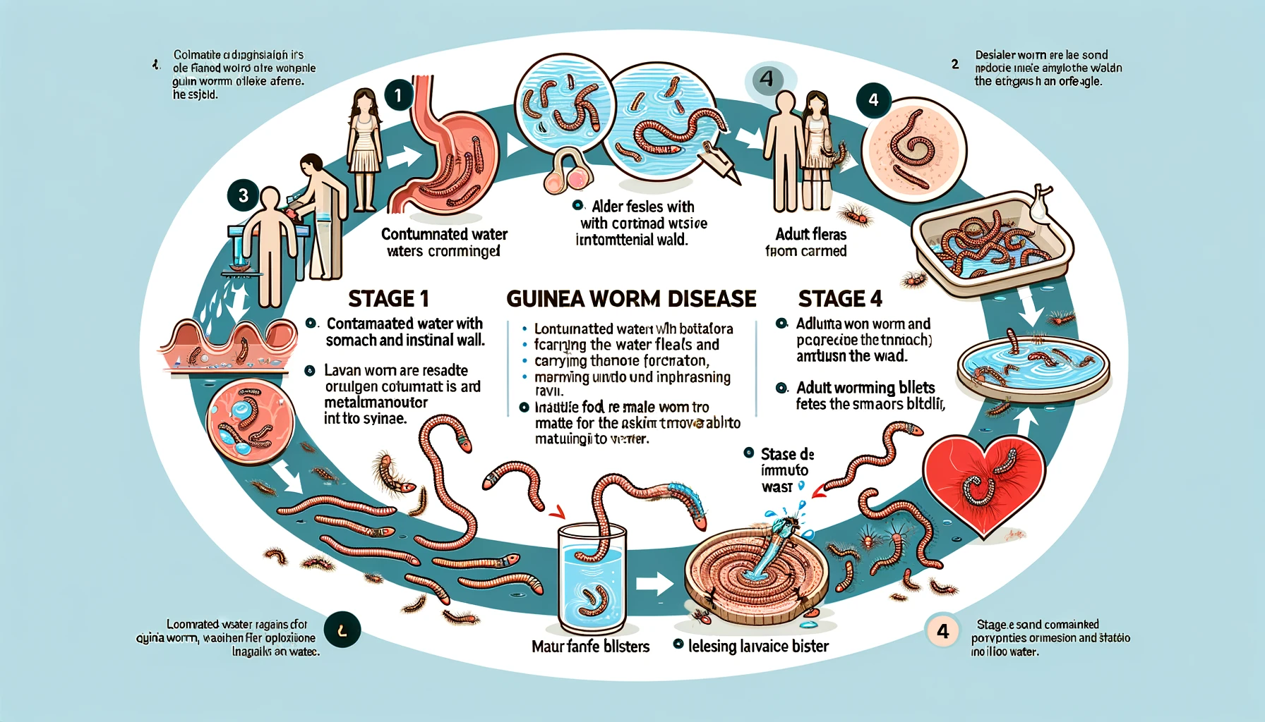 how does Guinea Worm Disease works
