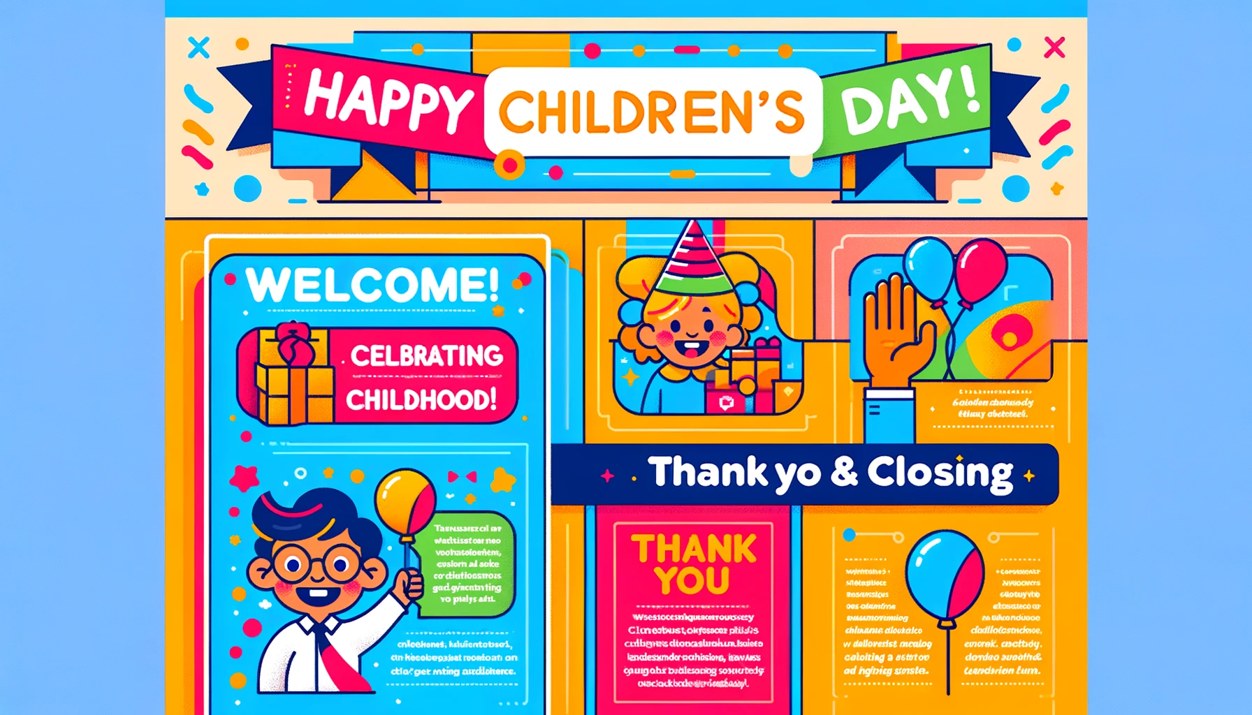 Welcome speech on children's day