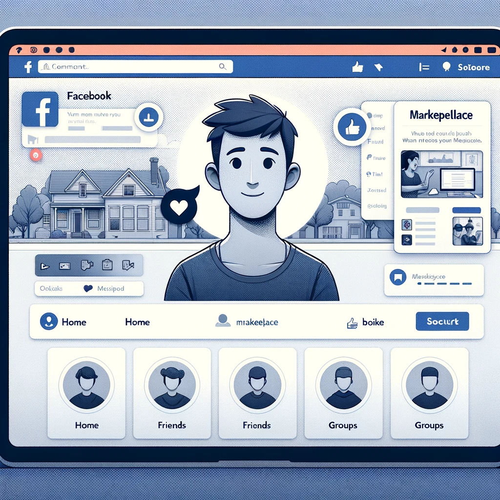 How can I easily view my seller ratings on Facebook Marketplace?