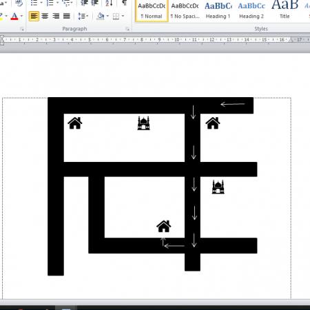 how to make floor plan in word