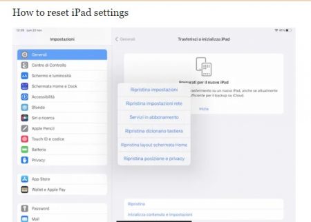 how to restore ipads