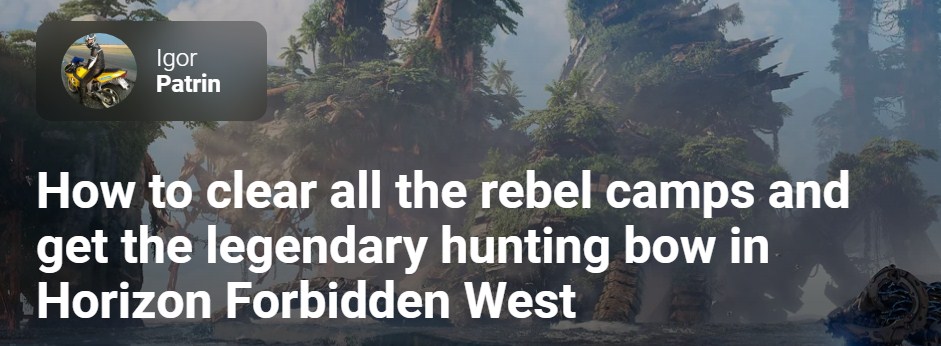 legendary hunting bow in Horizon Forbidden West