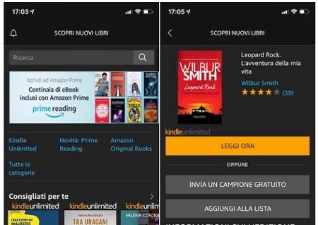 Amazon Kindle (Android / iOS / iPadOS)