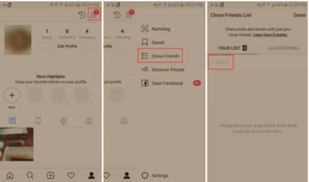 How to create a closed friends list on Instagram