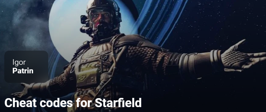 Cheat codes for Starfield