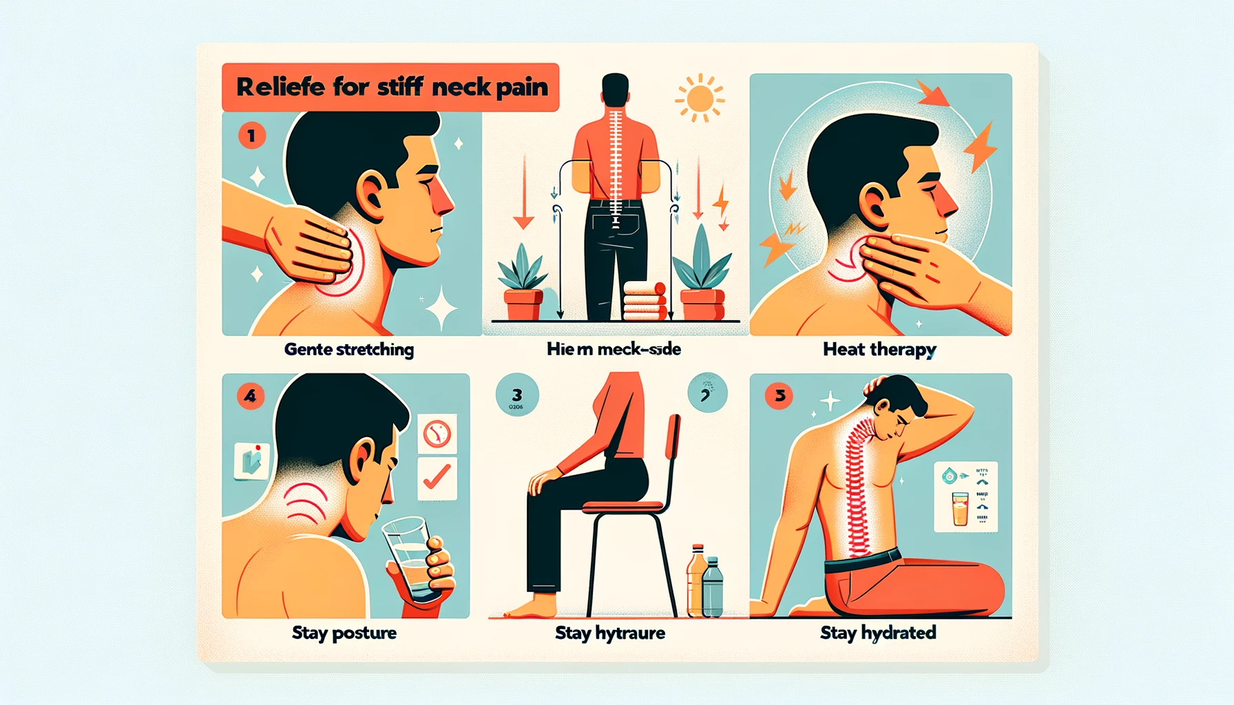 How to Get Rid of a Stiff Neck Pain: Natural Remedies and Tips