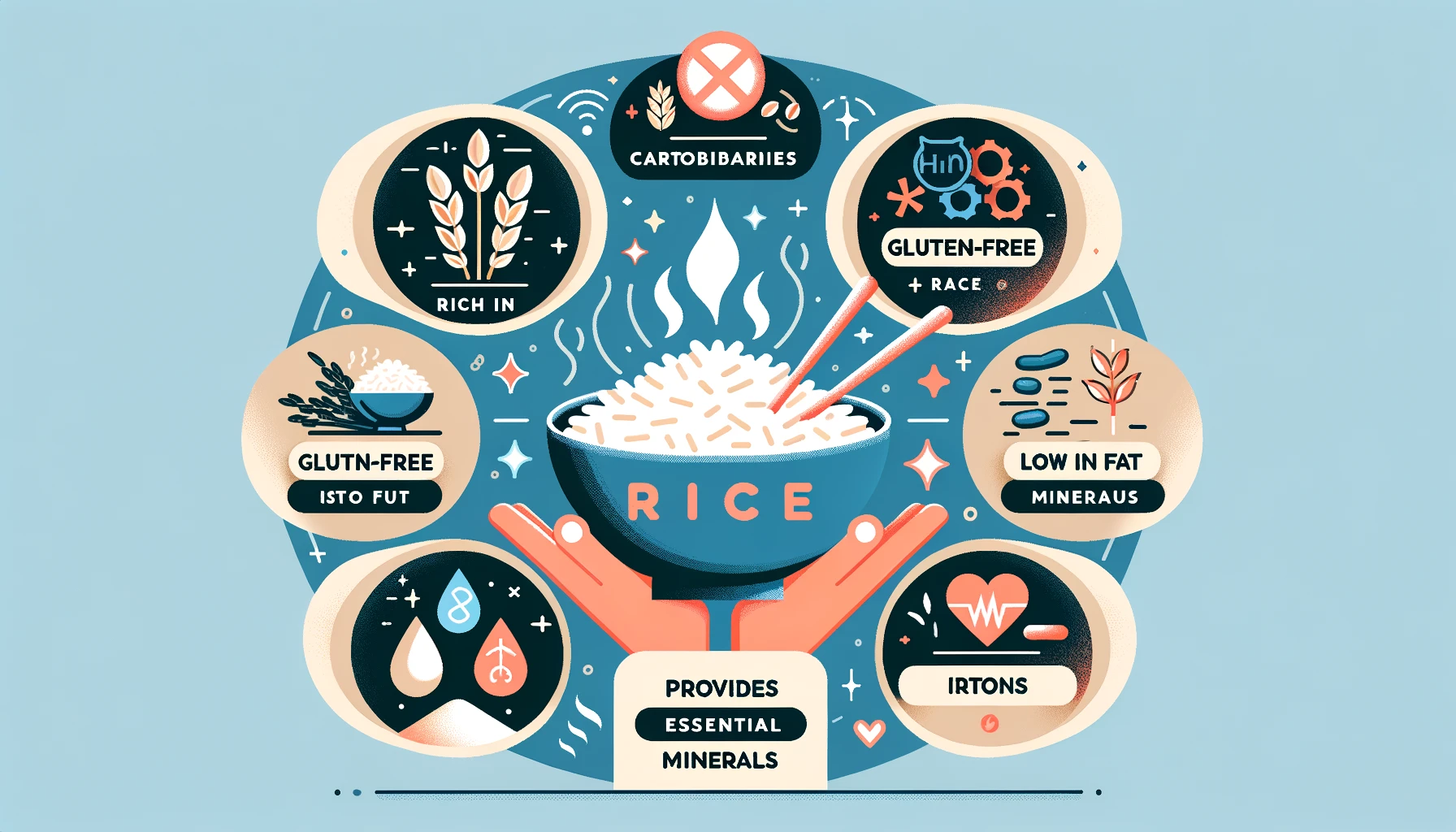 Benefits of Eating Rice; infographic