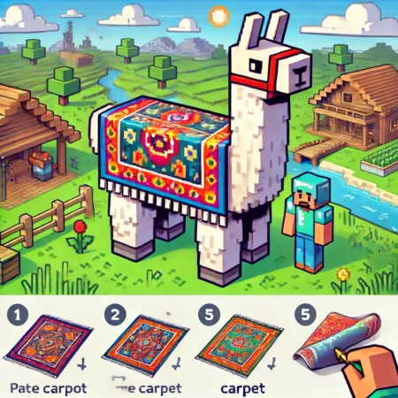 How to Put a Carpet on a Llama in Minecraft