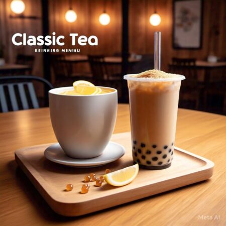 create menu image of classic milk tea